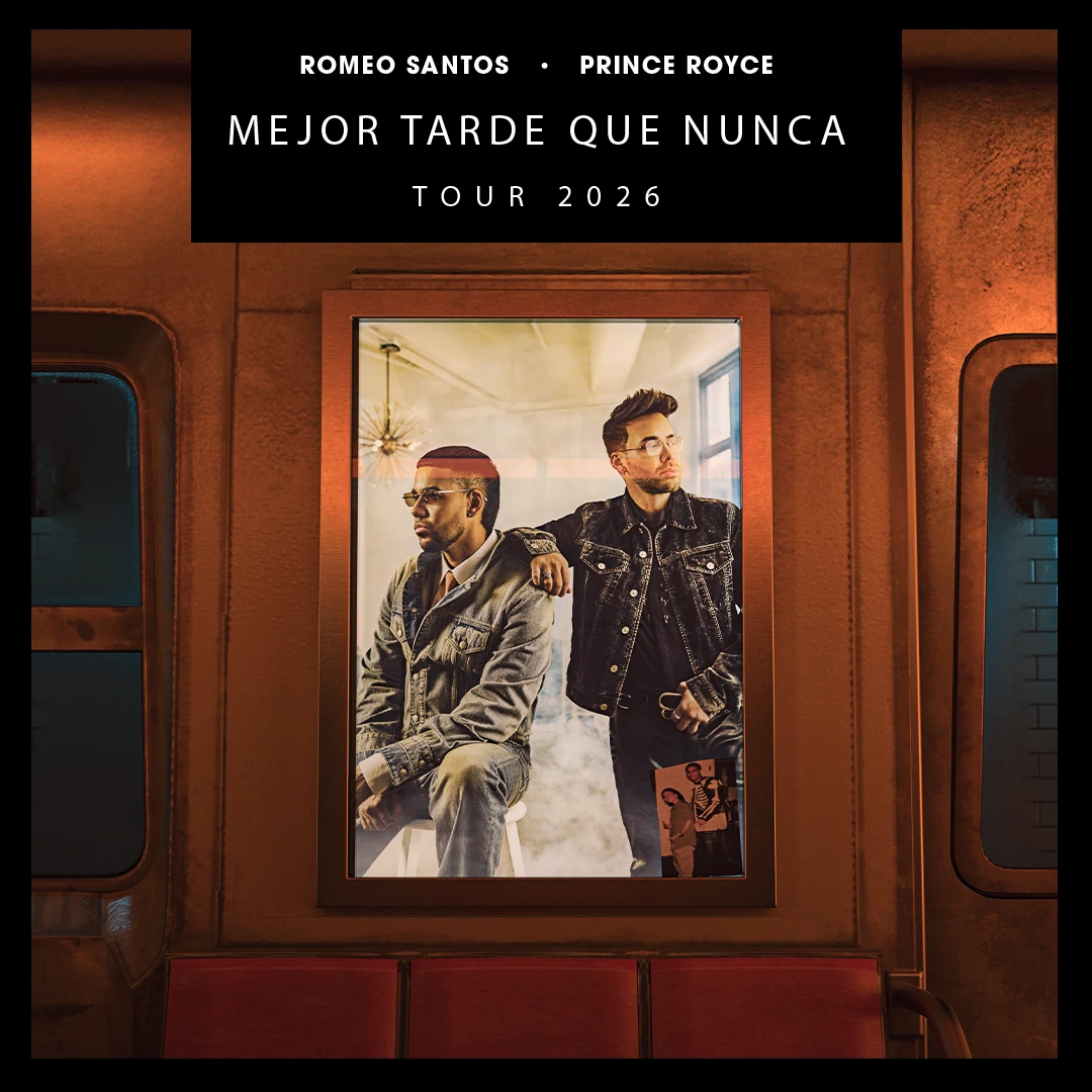 Prince Royce tour poster — 2026